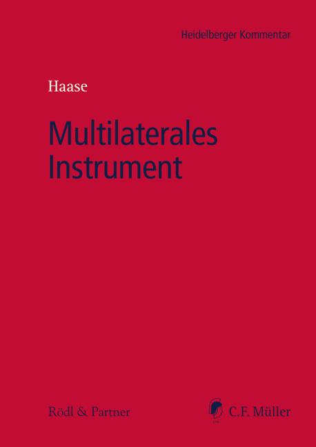 Cover-Bild Multilaterales Instrument