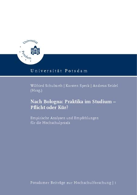 Cover-Bild Nach Bologna: Praktika im Studium – Pflicht oder Kür?