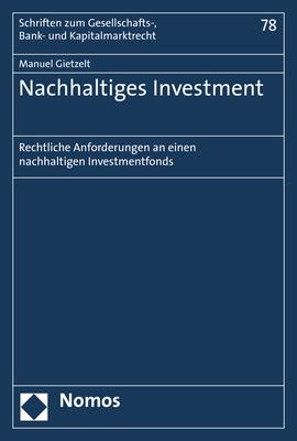 Cover-Bild Nachhaltiges Investment