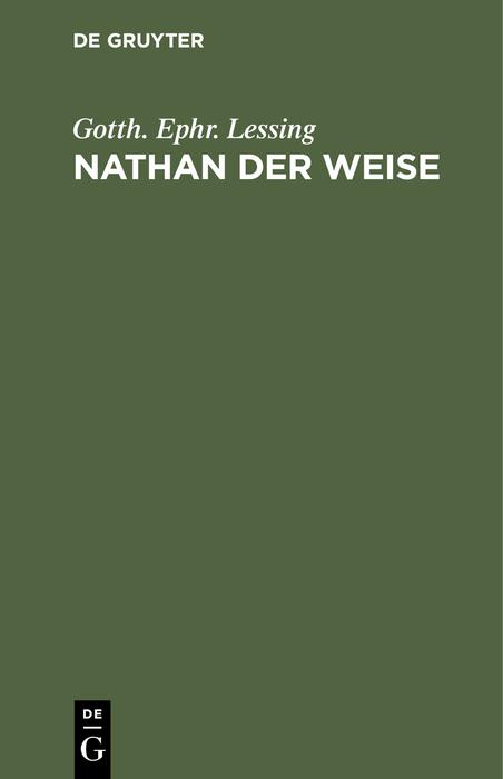 Cover-Bild Nathan der Weise