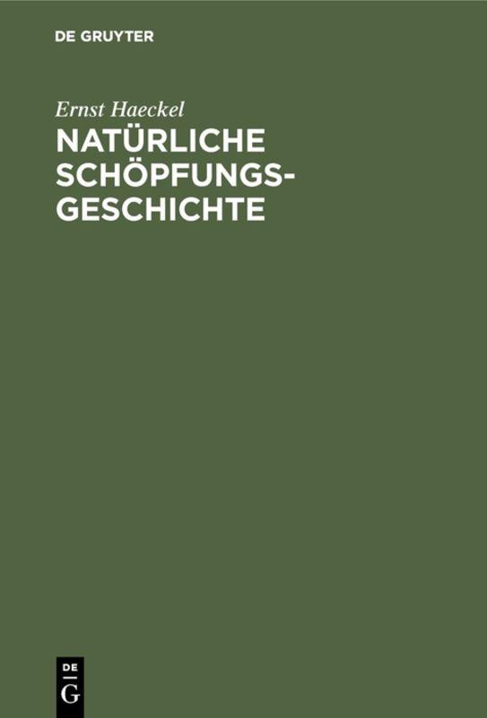Cover-Bild Natürliche Schöpfungs-Geschichte