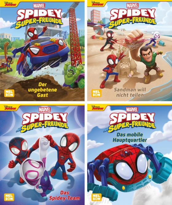 Cover-Bild Nelson Mini-Bücher: 4er Marvel: Spidey und seine Super-Freunde: 1-4