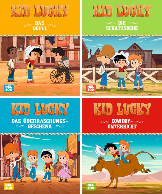 Cover-Bild Nelson Mini-Bücher: Kid Lucky 1-4 (Einzel/WWS)