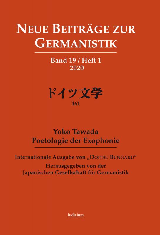 Cover-Bild Neue Beiträge zur Germanistik, Band 19 / Heft 1 / 2020