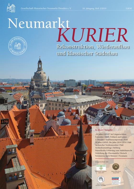Cover-Bild Neumarkt-Kurier Rekonstruktion, Wiederaufbau und klassischer Städtebau, Heft 2/2019