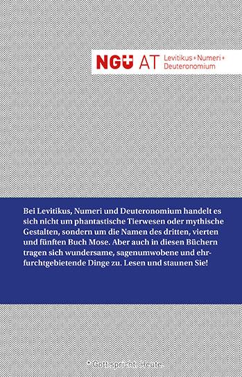 Cover-Bild NGÜ AT: Levitikus + Numeri + Deuteronomium