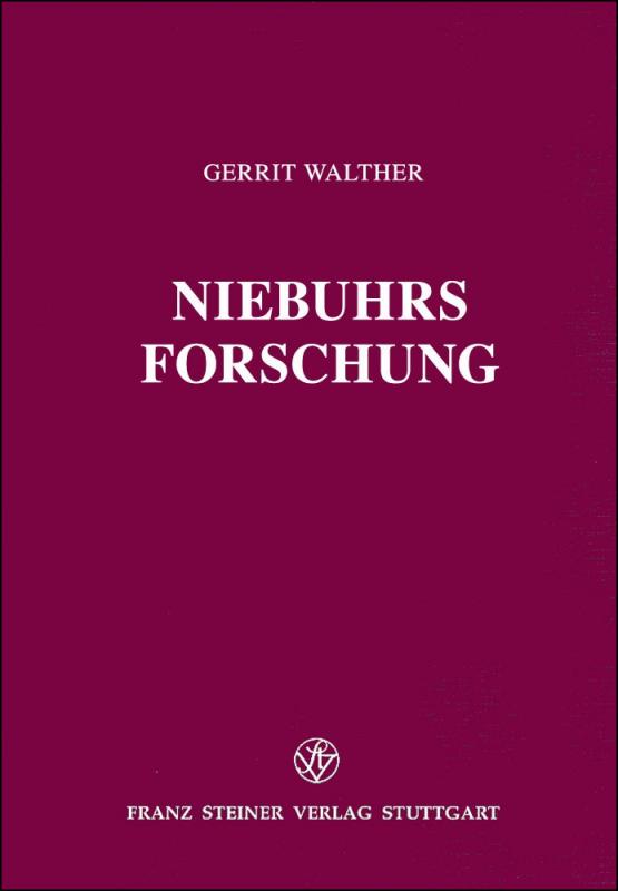 Cover-Bild Niebuhrs Forschung