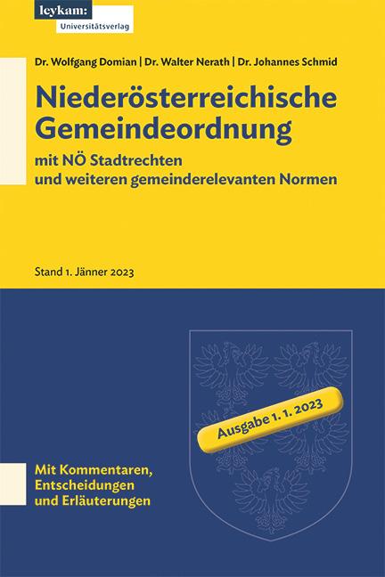 Cover-Bild Niederösterreichische Gemeindeordnung mit NÖ Stadtrechten und weiteren gemeinderelevanten Normen