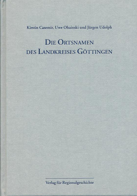Cover-Bild Niedersächsisches Ortsnamenbuch / Die Ortsnamen des Landkreises Göttingen