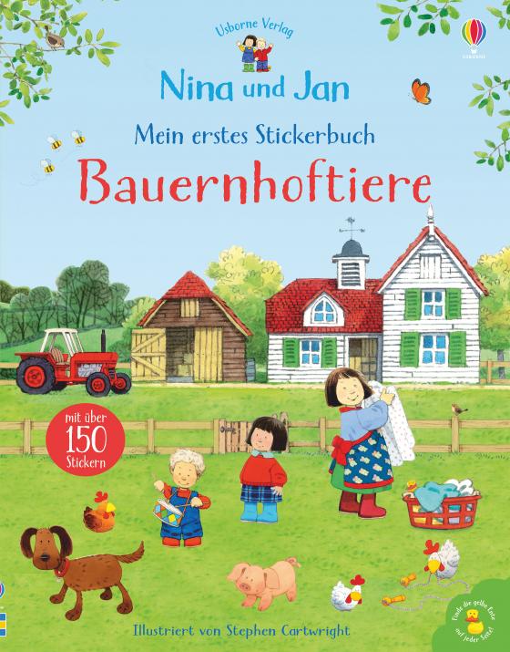 Cover-Bild Nina und Jan - Mein erstes Stickerbuch: Bauernhoftiere