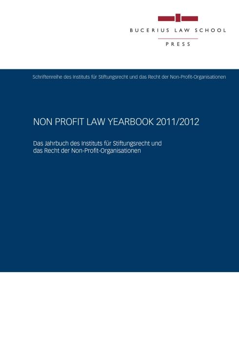 Cover-Bild Non Profit Law Yearbook 2011/2012