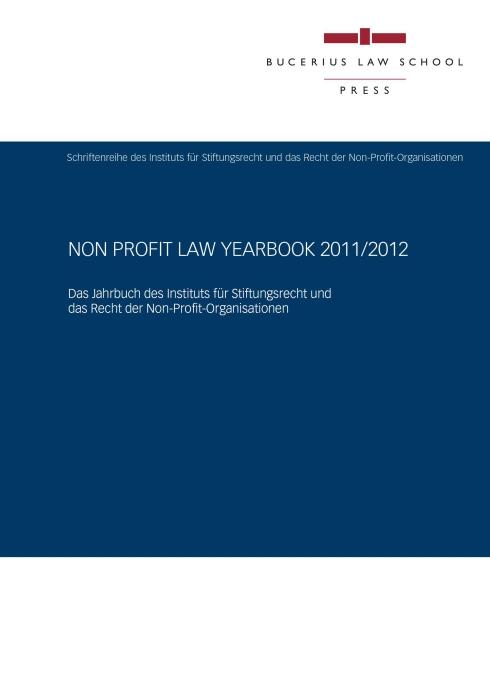 Cover-Bild Non Profit Law Yearbook 2011/2012