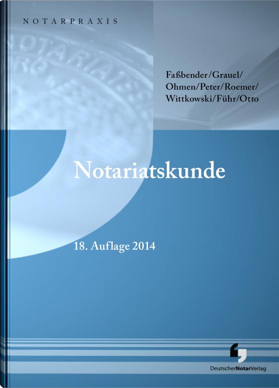 Cover-Bild Notariatskunde