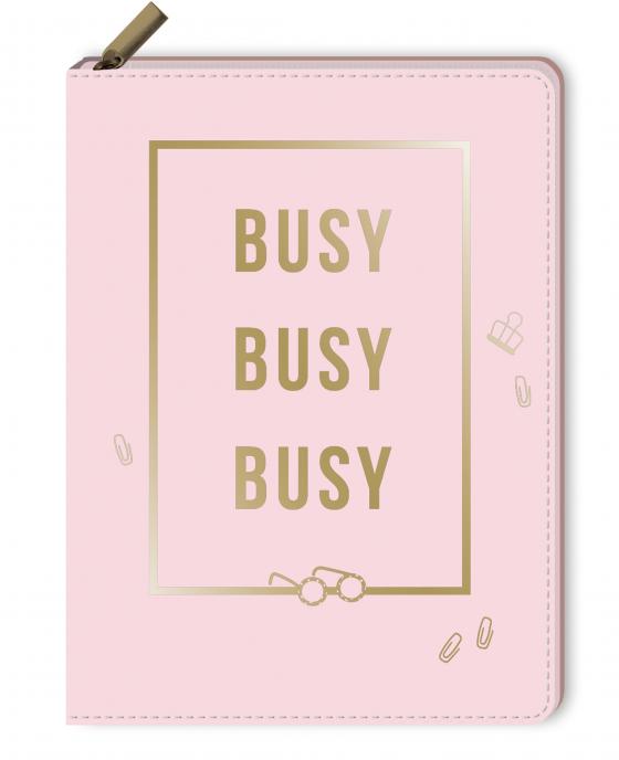 Cover-Bild Notizbuch mit Reißverschluss - Busy, busy, busy