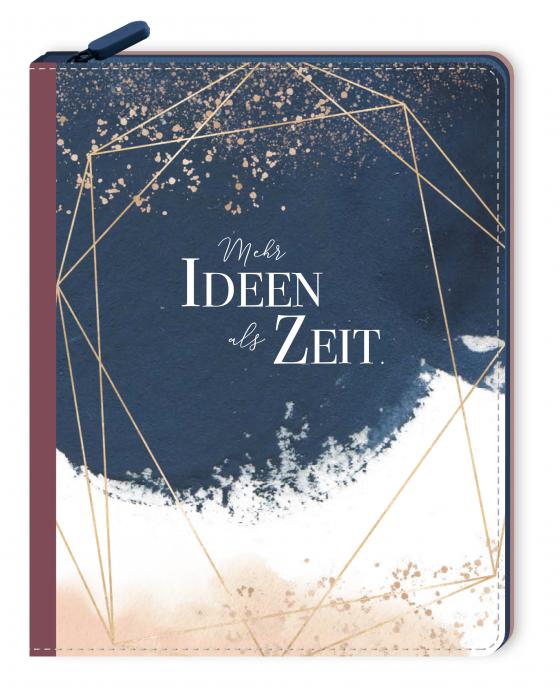 Cover-Bild Notizbuch mit Reißverschluss - Mehr Ideen als Zeit