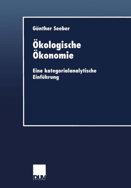Cover-Bild Ökologische Ökonomie
