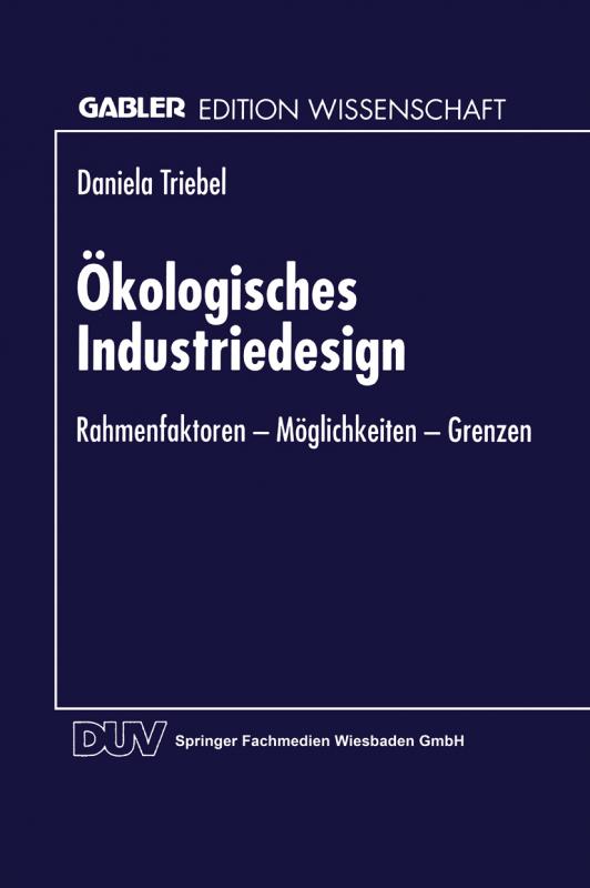 Cover-Bild Ökologisches Industriedesign