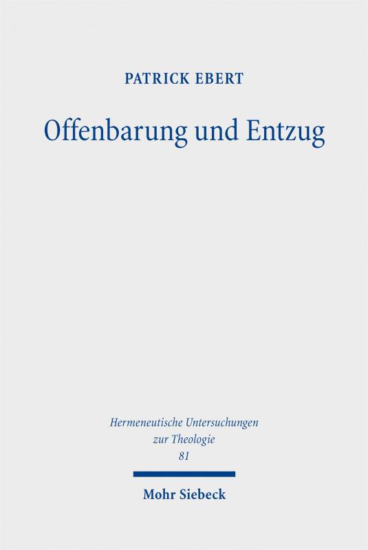 Cover-Bild Offenbarung und Entzug