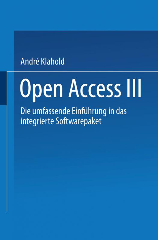 Cover-Bild Open Access III