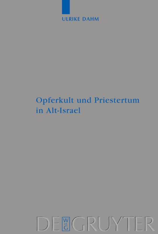 Cover-Bild Opferkult und Priestertum in Alt-Israel