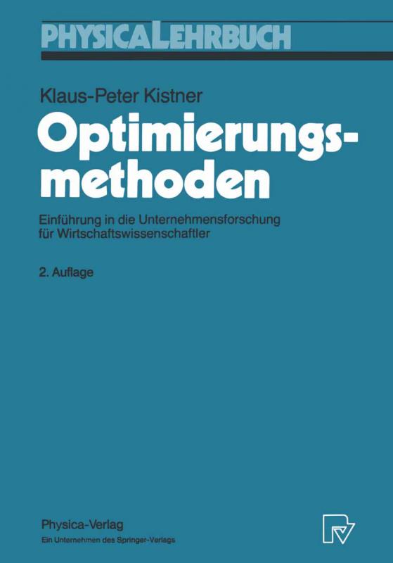 Cover-Bild Optimierungsmethoden