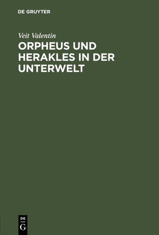 Cover-Bild Orpheus und Herakles in der Unterwelt