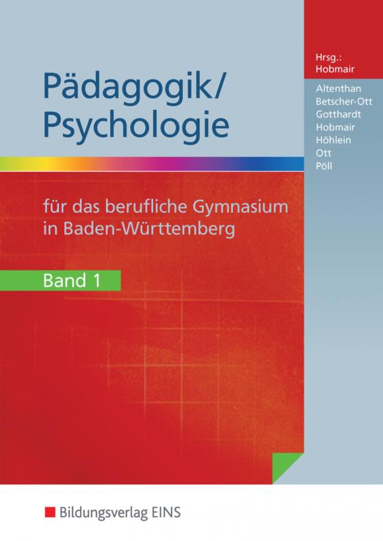 Cover-Bild Pädagogik/Psychologie für das Berufliche Gymnasium in Baden-Württemberg
