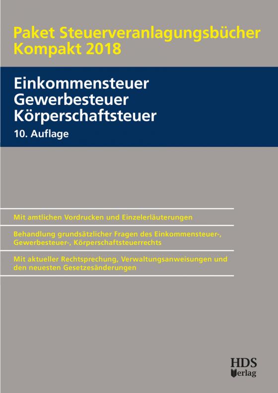 Cover-Bild Paket Steuerveranlagungsbücher Kompakt 2018