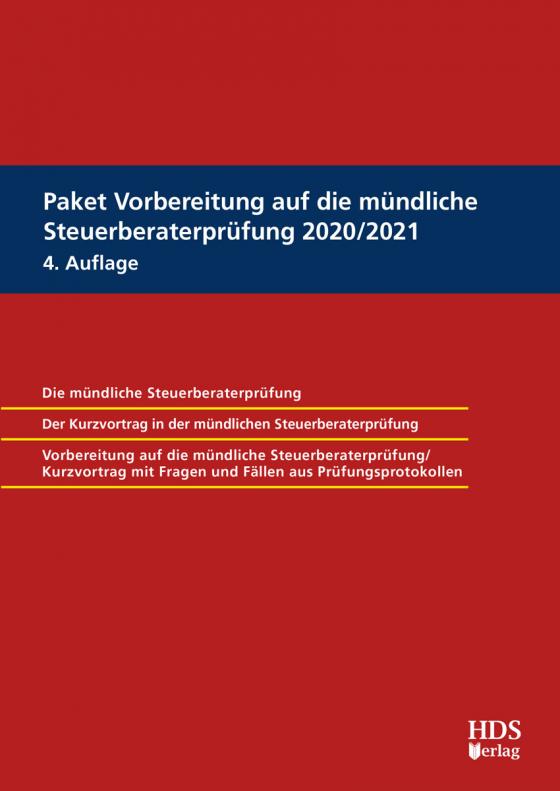 Cover-Bild Paket Vorbereitung auf die mündliche Steuerberaterprüfung 2020/2021