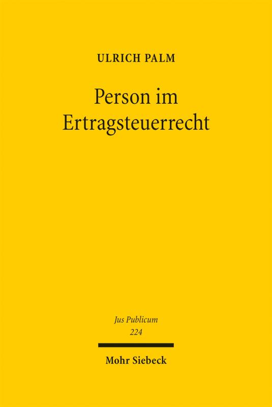 Cover-Bild Person im Ertragsteuerrecht