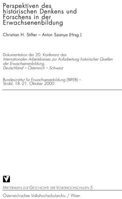 Cover-Bild Perspektiven des historischen Denkens und Forschens in der Erwachsenenbildung