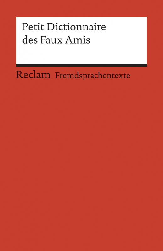 Cover-Bild Petit Dictionnaire des Faux Amis