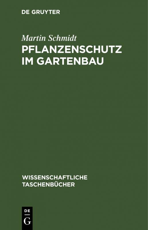 Cover-Bild Pflanzenschutz im Gartenbau