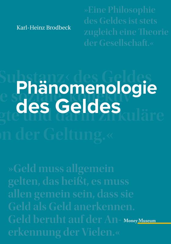 Cover-Bild Phänomenologie des Geldes