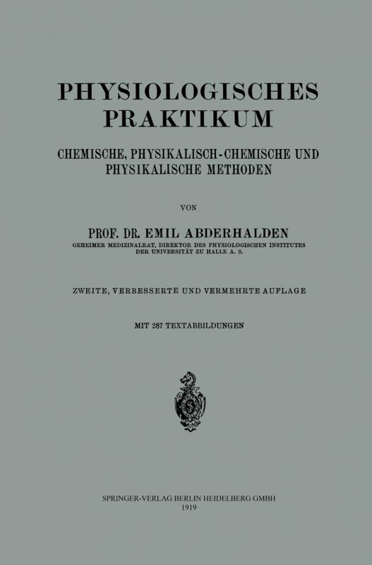 Cover-Bild Physiologisches Praktikum