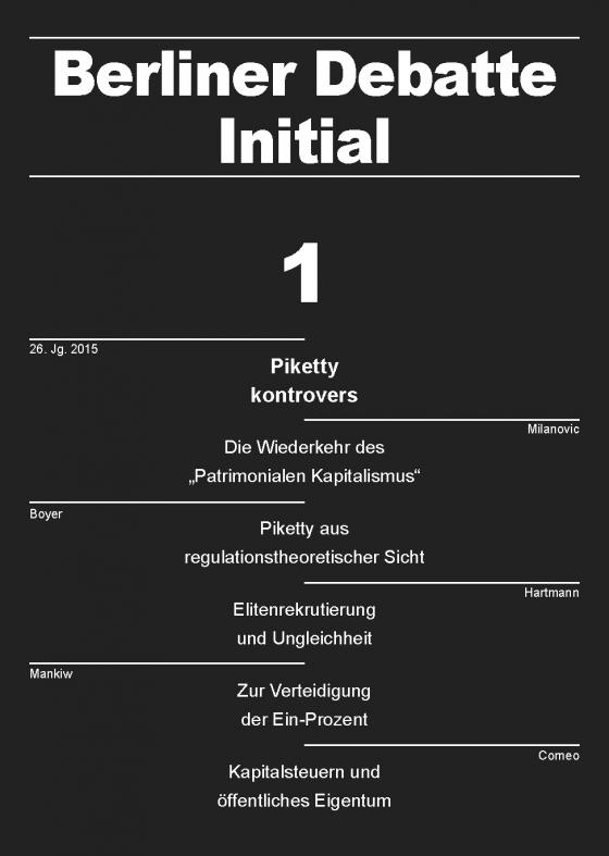 Cover-Bild Piketty kontrovers