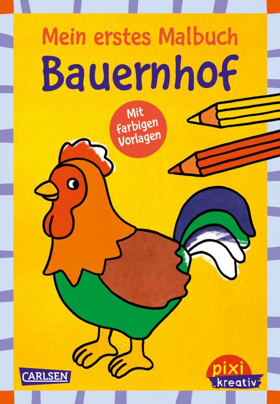 Cover-Bild Pixi kreativ 118: Mein erstes Malbuch mit farbigen Vorlagen: Bauernhof