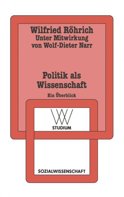 Cover-Bild Politik als Wissenschaft
