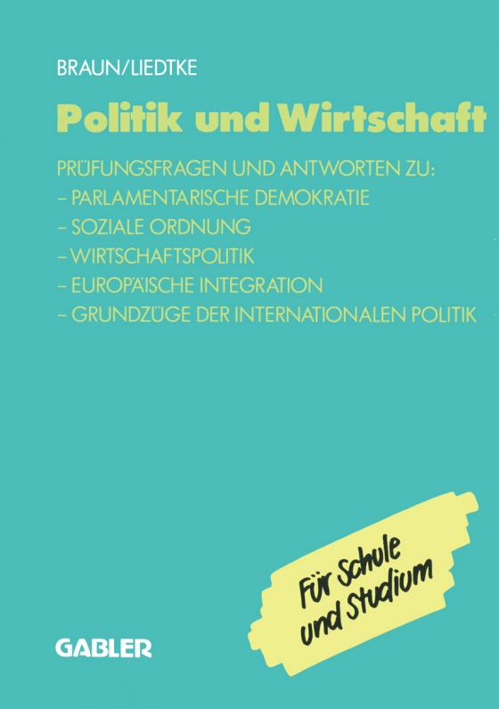Cover-Bild Politik und Wirtschaft