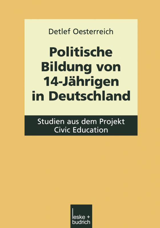 Cover-Bild Politische Bildung von 14-Jährigen in Deutschland