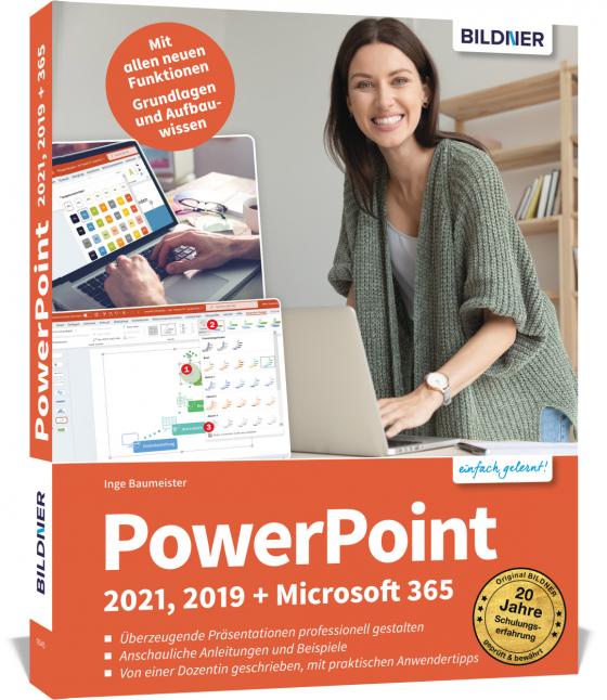 Cover-Bild PowerPoint 2021, 2019 + Microsoft 365