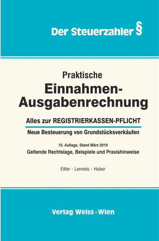 Cover-Bild Praktische Einnahmen-Ausgabenrechnung, 10. Aufl., 2019