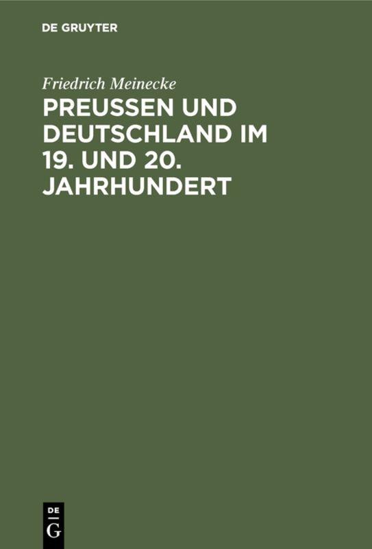 Cover-Bild Preußen und Deutschland im 19. und 20. Jahrhundert