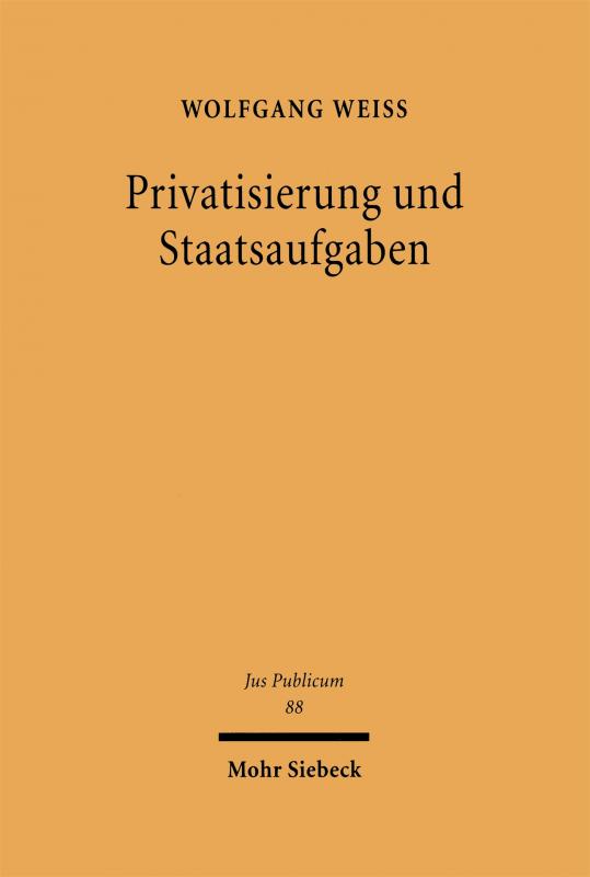 Cover-Bild Privatisierung und Staatsaufgaben