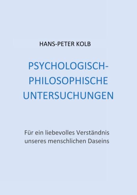 Cover-Bild Psychologisch-philosophische Untersuchungen