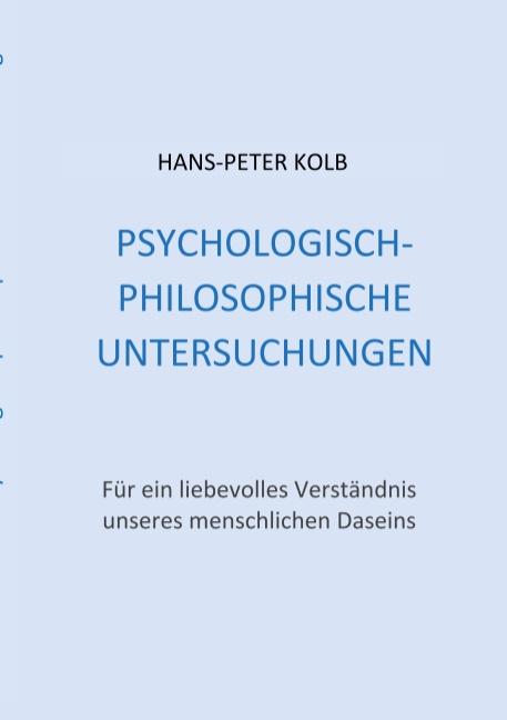 Cover-Bild Psychologisch-philosophische Untersuchungen