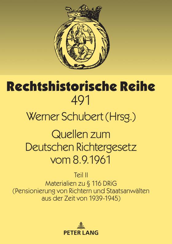 Cover-Bild Quellen zum Deutschen Richtergesetz vom 8.9.1961