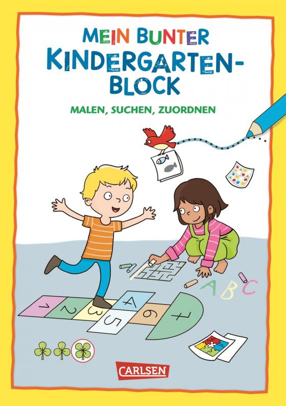 Cover-Bild Rätseln für Kita-Kinder: Mein bunter Kindergarten-Block: Malen, suchen, zuordnen