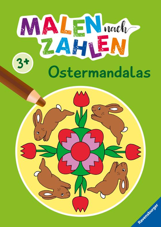 Cover-Bild Ravensburger Malen nach Zahlen ab 3 Jahren Ostermandalas - 24 Motive - Malheft für Kinder - Nummerierte Ausmalfelder