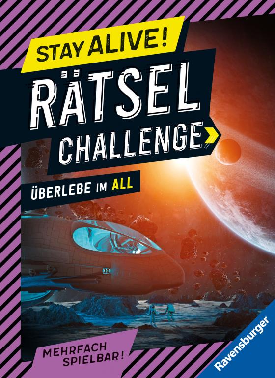 Cover-Bild Ravensburger Stay alive! Rätsel-Challenge - Überlebe im All - Rätselbuch für Gaming-Fans ab 8 Jahren